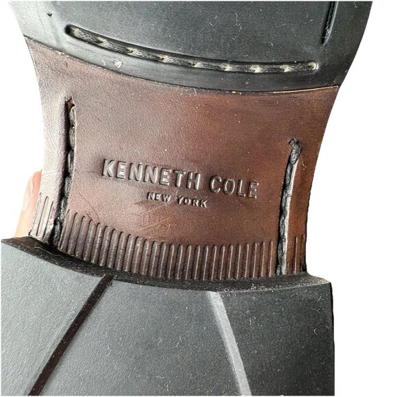 Kenneth Cole Mind-Set Zip High Boots Shoes Black Leather  Size 8 Mens Lace / Zip main image 11